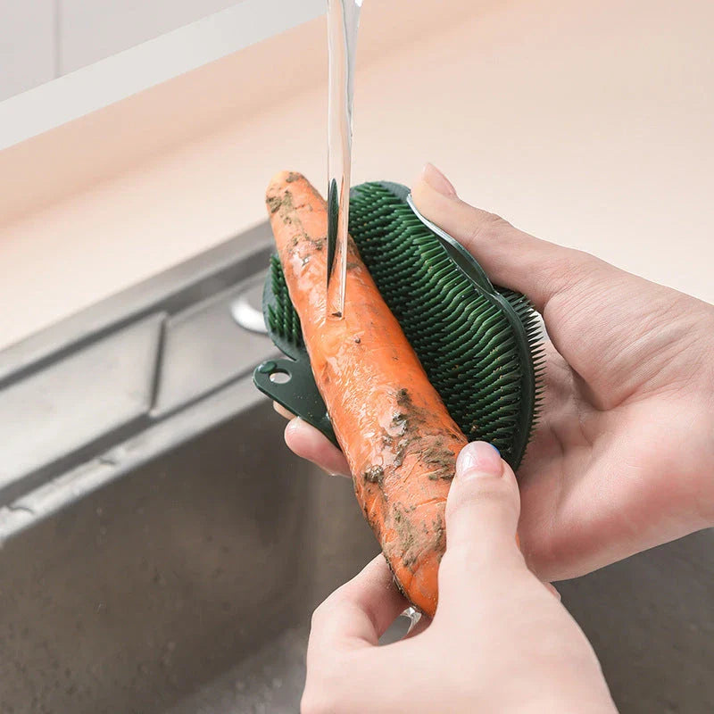 Premium Vegetable and Utensil Cleaning Brush - Durable and Versatile Kitchen Helper