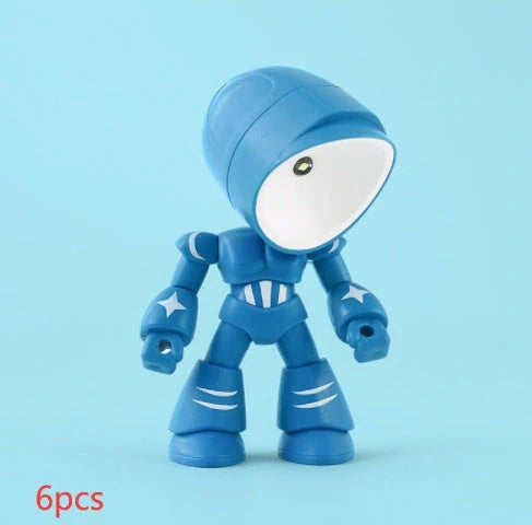 Mini LED Hero Robot Table Lamp with adjustable arms and 360° rotating head