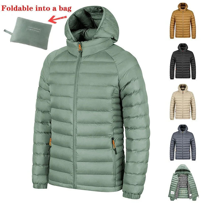 A stylish and versatile hooded jacket with a range of color options, featuring a lightweight design, convenient pockets, and a smooth zipper closure.