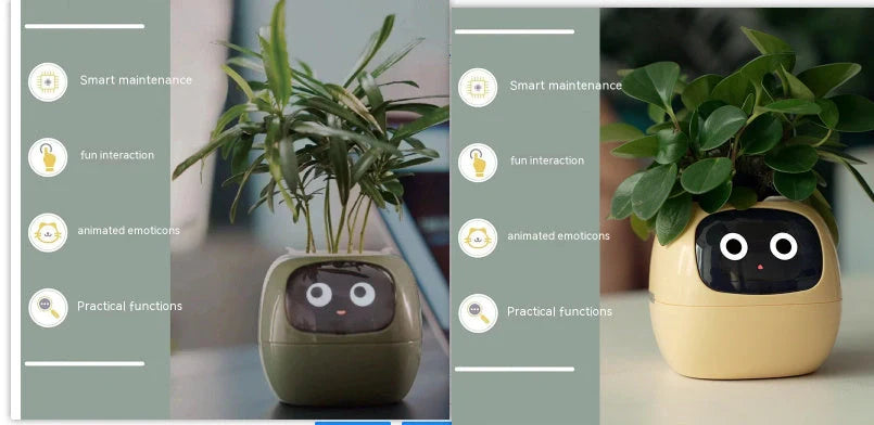 Smart Planter with AI and 7 sensors for easy plant care in various colours