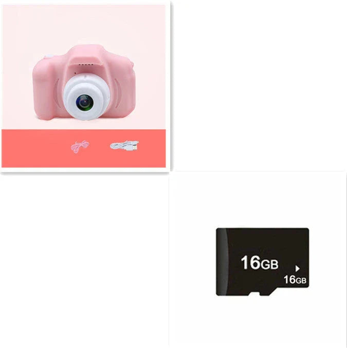 A colorful, cartoon-inspired digital camera for kids with fun filters and high-quality features
