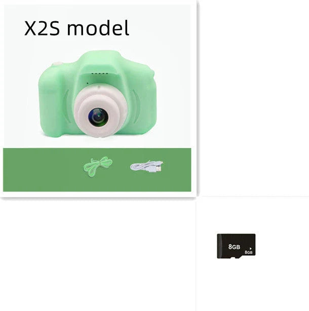 A colorful, cartoon-inspired digital camera for kids with fun filters and high-quality features
