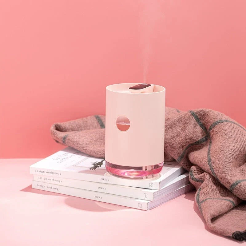 Portable Wireless Ultrasonic Humidifier with LED Night Light - Compact, Powerful, and Versatile Home Humidifier