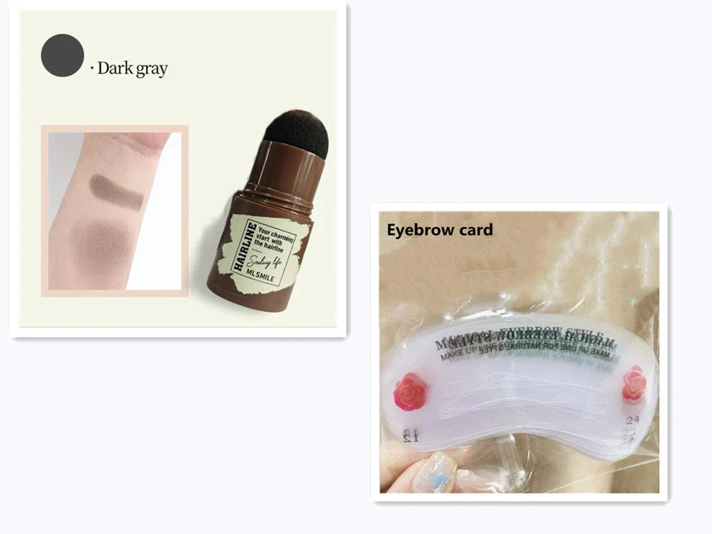 Premium Eyebrow Shaping Kit with precision stamp for effortless, natural-looking brow perfection