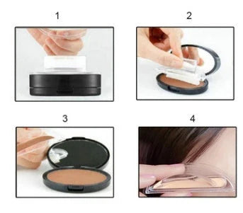 Precision Eyebrow Enhancing Makeup Kit with Stamp and Powder for Flawless Brows