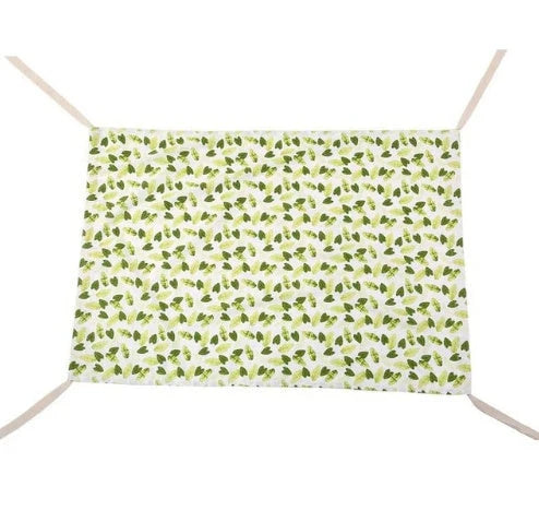 Portable baby crib hammock made of soft crushed velour in various colors to help reduce SIDS and flat head syndrome