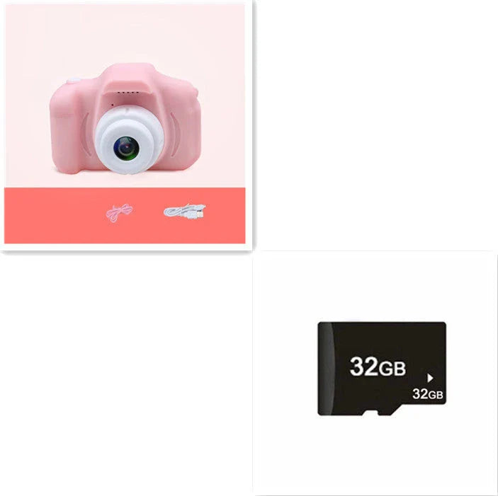A colorful, cartoon-inspired digital camera for kids with fun filters and high-quality features