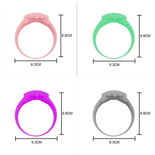 Premium wearable hand sanitiser dispenser bracelet in various colours, made with durable silicone TPU material