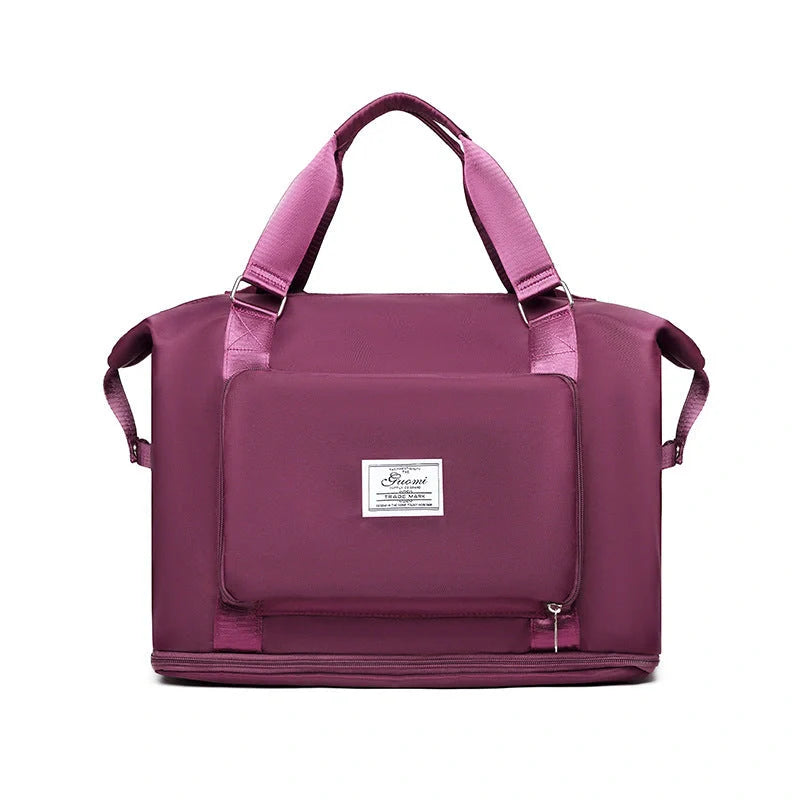 Folding travel bag for women in various colours, lightweight and durable Oxford cloth
