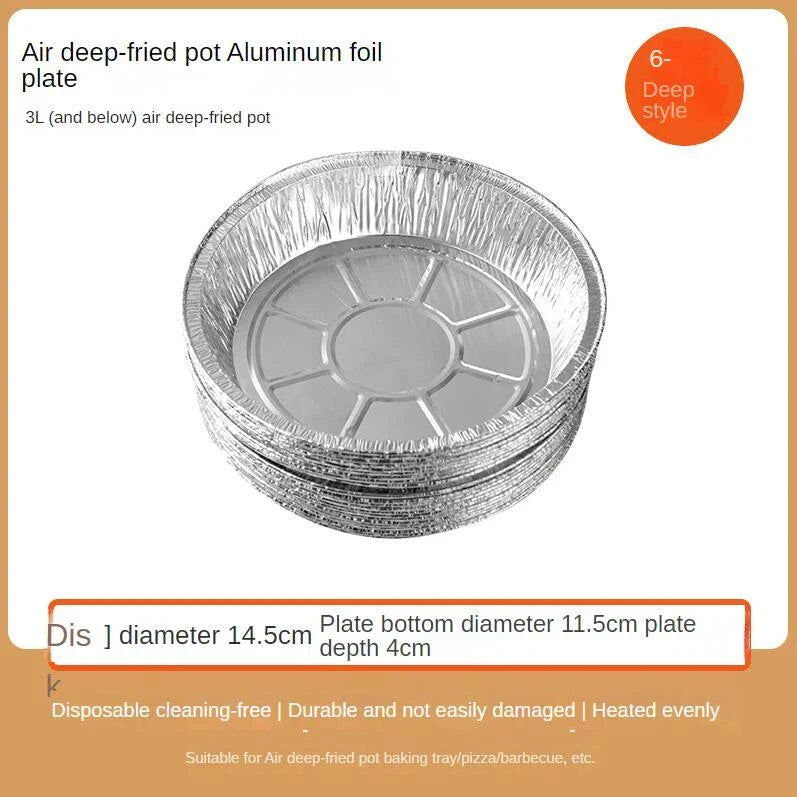 Premium disposable aluminum foil liners for air fryers, ovens, and grills - durable, non-stick, and easy to clean