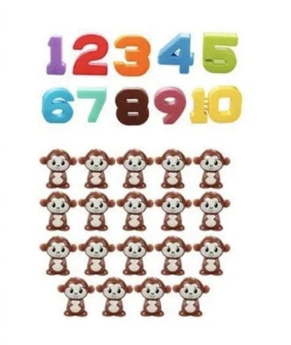 Engaging early learning math balance toys for preschool children featuring colorful animal designs