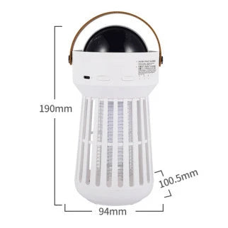 Portable 2-in-1 Mosquito Killer Lamp with Star Ceiling Projection for Indoor and Outdoor Use