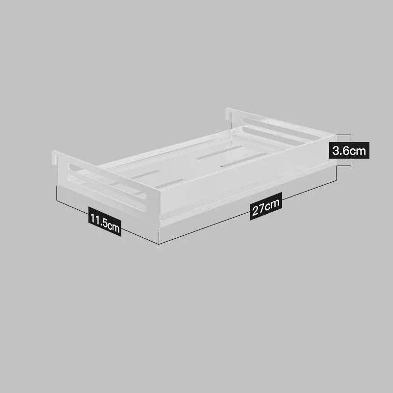 A high-quality stainless steel wall-mounted kitchen storage rack with a perforated design for customisable storage
