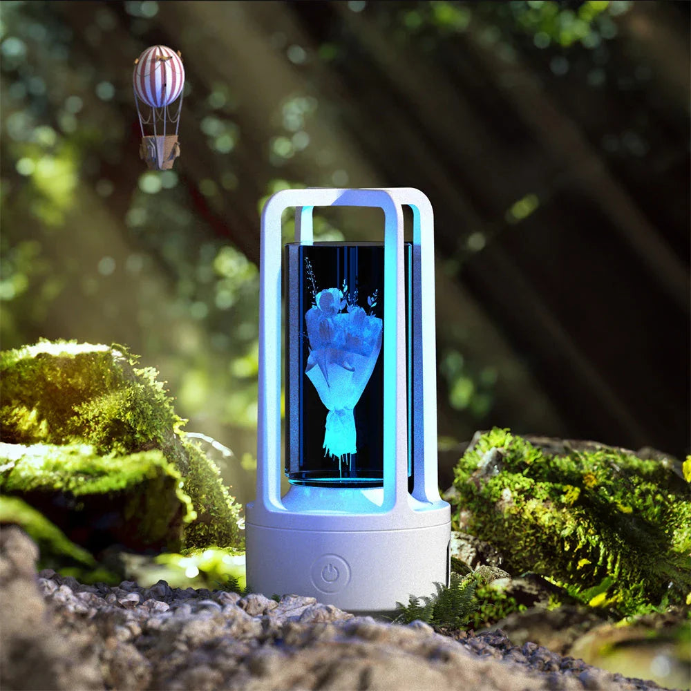 Elegant 2-in-1 Bluetooth speaker lamp with touch control, available in various color and design options