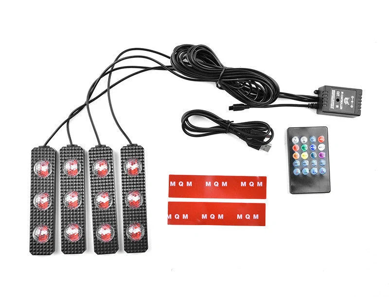 Foot Soles Full Of Stars LED Atmosphere Light for cars, creating a customisable starry night effect