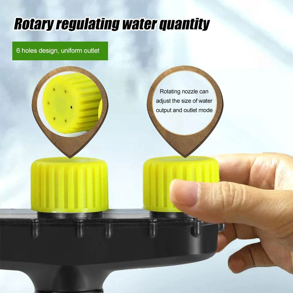 Adjustable garden sprinkler nozzles with versatile water flow for watering lawns, gardens, and crops