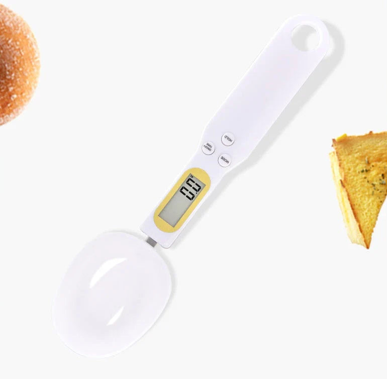 Versatile digital kitchen scale with precise measurements from 0.1g to 500g, multiple unit options, and compact design for easy storage