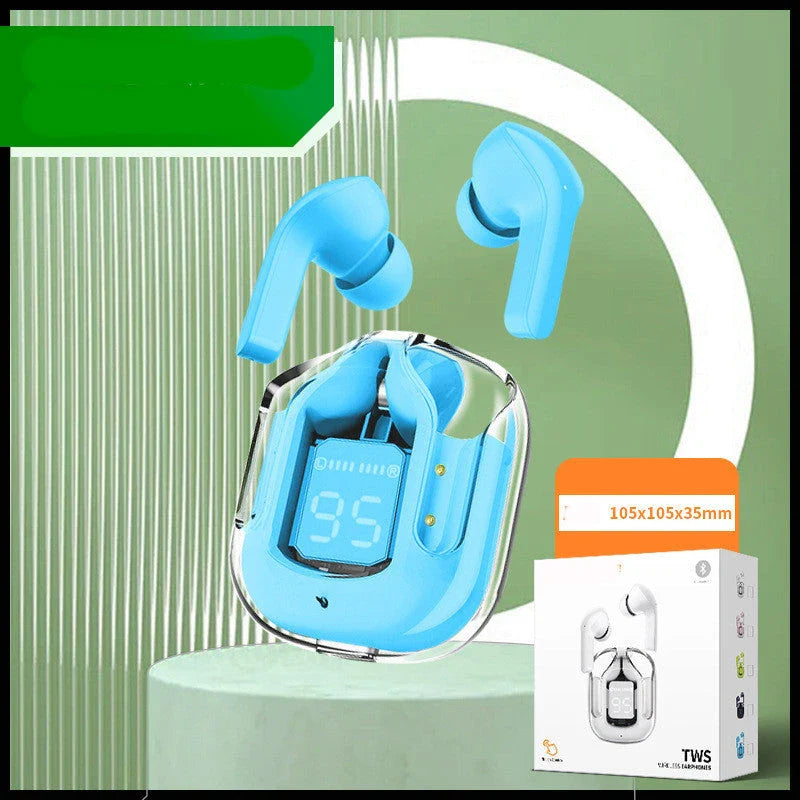 Premium true wireless Bluetooth 5.3 earbuds with digital display, noise reduction, and long battery life.