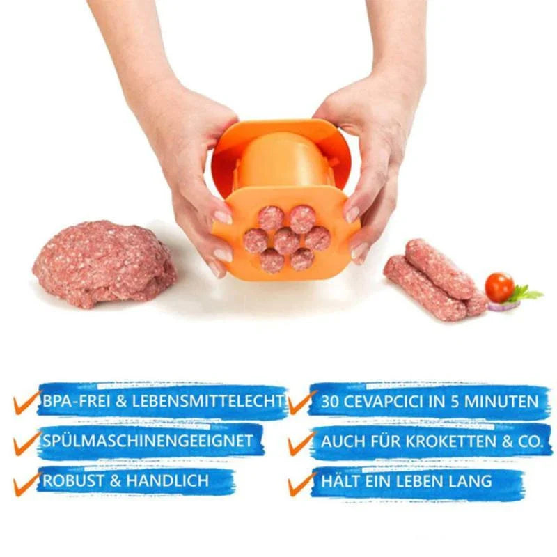 Versatile Meat Press for Homemade Sausages, Hot Dogs, and Other Meat-Based Creations