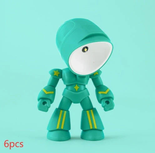 Mini LED Hero Robot Table Lamp with adjustable arms and 360° rotating head