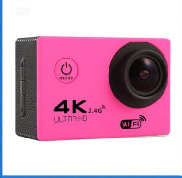 Robust 4K Ultra HD Waterproof Sport Camera with 12MP sensor, 170-degree wide-angle lens, and water-resistant design for filming up to 30 metres underwater