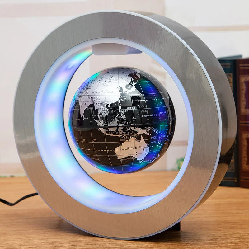 Mesmerising Magnetic Levitating Globe with LED Light Display, Floating World Map Decoration