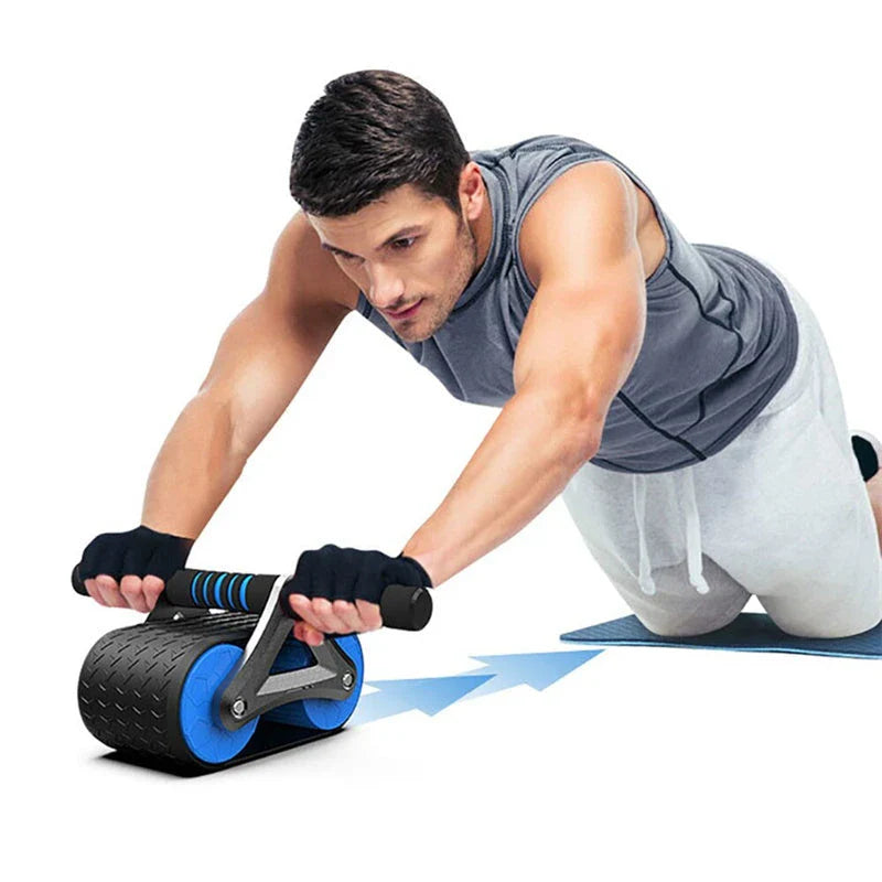 Premium Dual-Wheel Abdominal Roller for Intense Core and Arm Workouts - Durable Construction, Comfortable Grip, Suitable for All Fitness Levels
