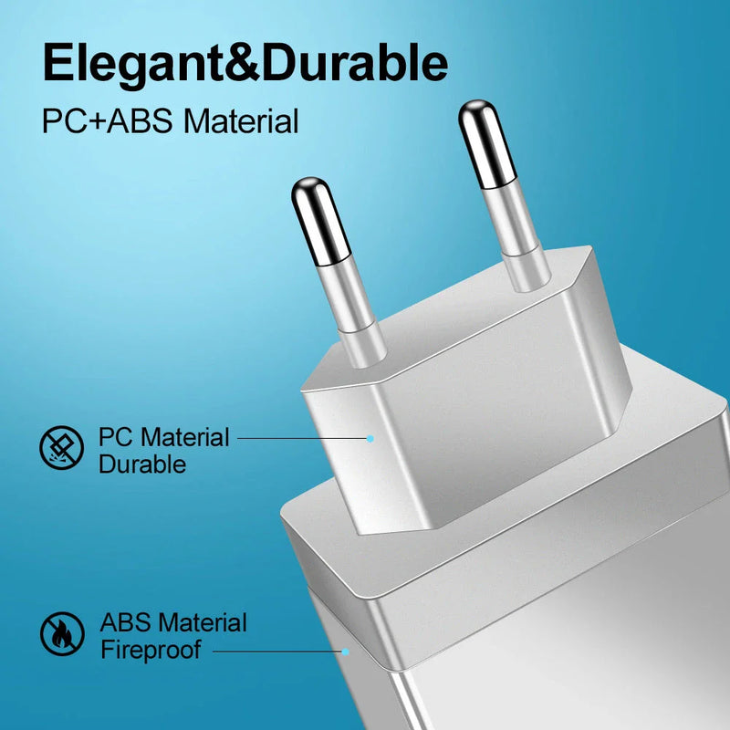 Powerful 4-Port High-Speed USB Wall Charger with Quick Charge 3.0 Technology