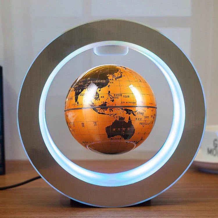 Mesmerising Magnetic Levitating Globe with LED Light Display, Floating World Map Decoration