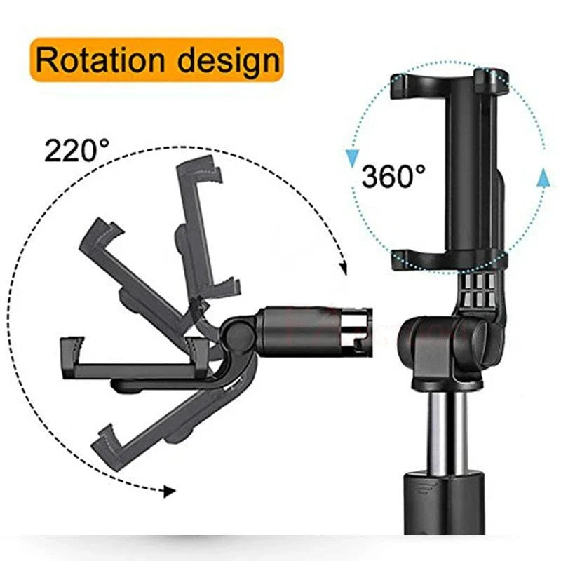 Versatile Bluetooth Selfie Stick for iPhone with Tripod Stand - Capture Professional-Looking Selfies Every Time