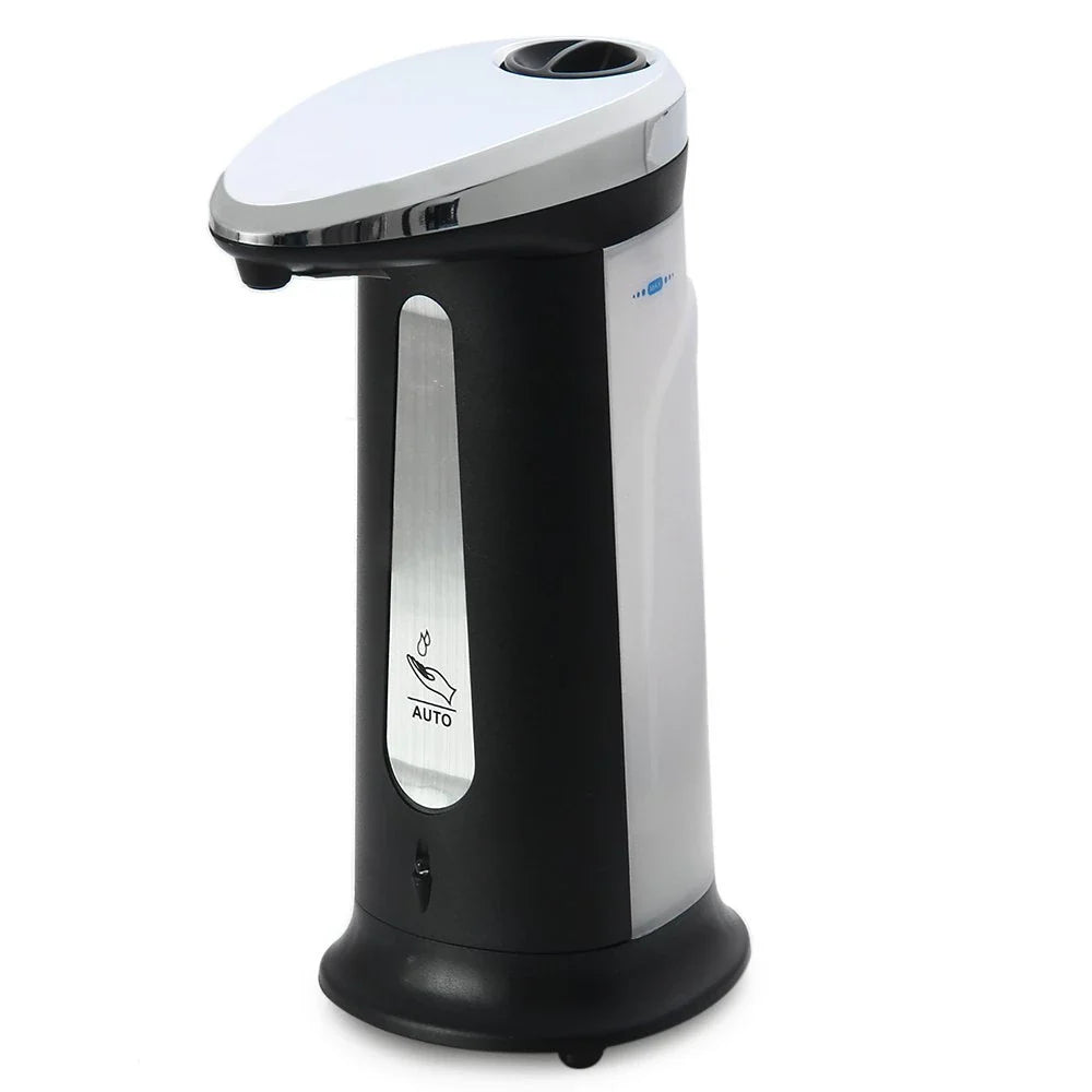 Automatic touchless soap dispenser with smart sensor, 400ml capacity, and sleek design for effortless hand-washing
