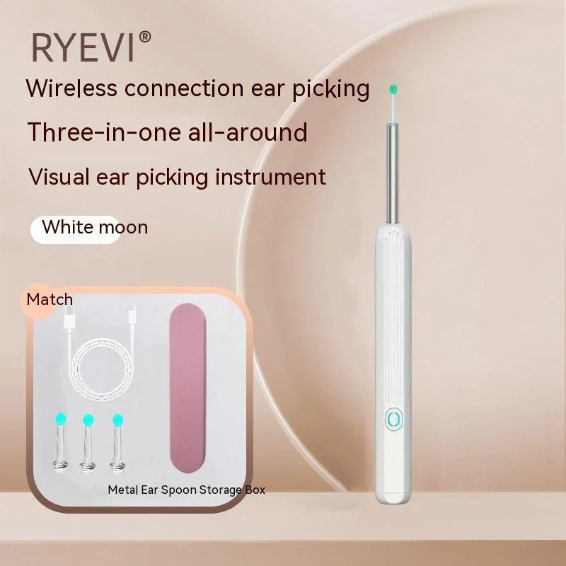 HD Wireless Smart Endoscope with Luminous Ear Pick for safe ear cleaning