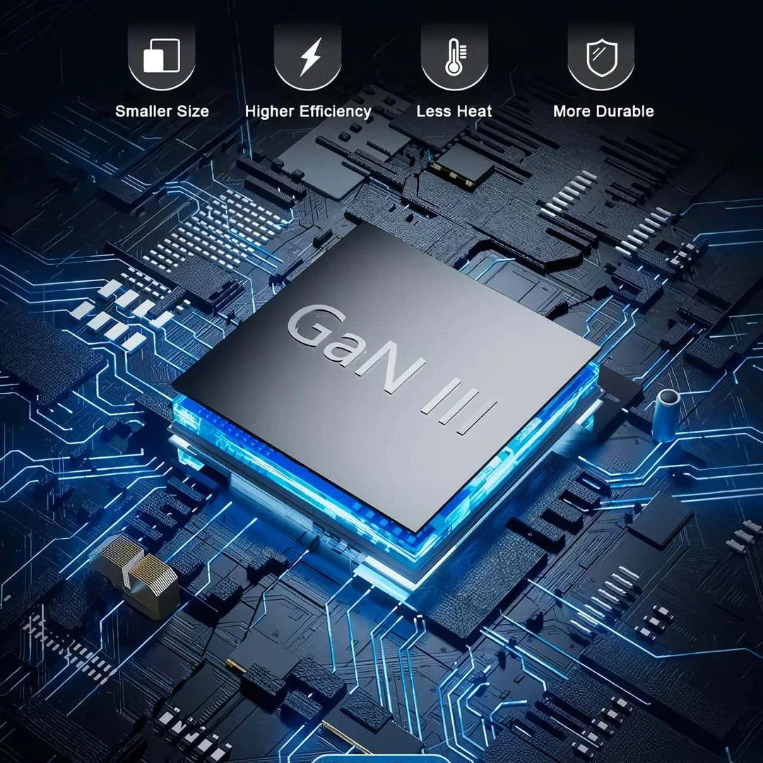 120W Universal GaN Fast Charger with Multi-Region Travel Adapter for Charging Multiple Devices Simultaneously