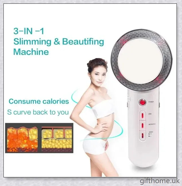 Body Slimming and Anti-Cellulite Massager with Ultrasonic Cavitation Fat Burning Technology