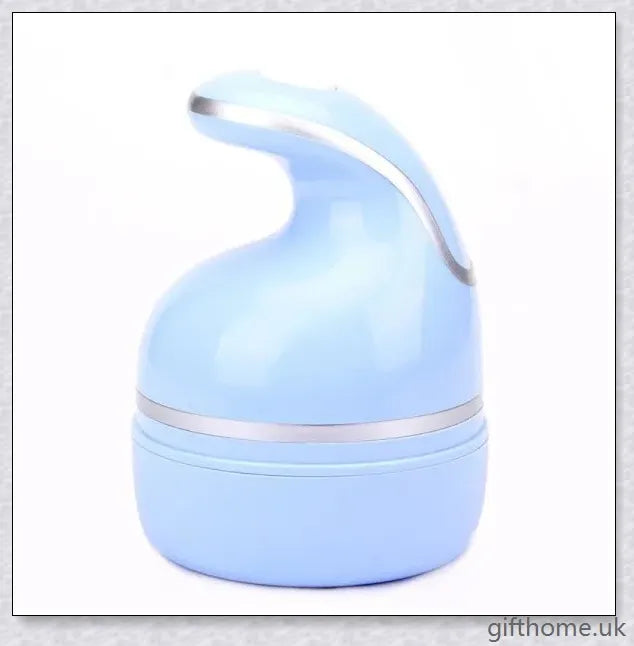 Multifunctional Electric Pet Head Massager in white and blue colours, designed to provide a gentle and effective massage for pets