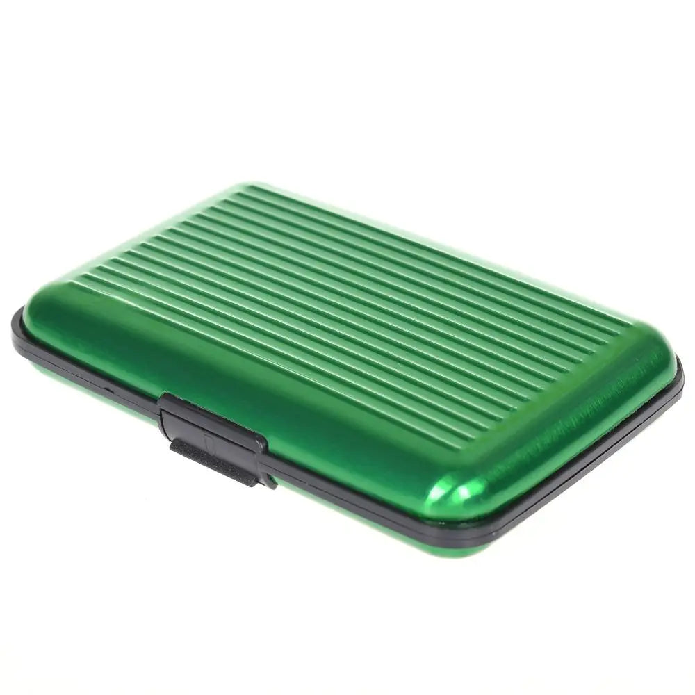 Pocket Business Waterproof Wallet Card Holder made of aluminium and ABS plastic, designed to protect against hacking and accidental scanning
