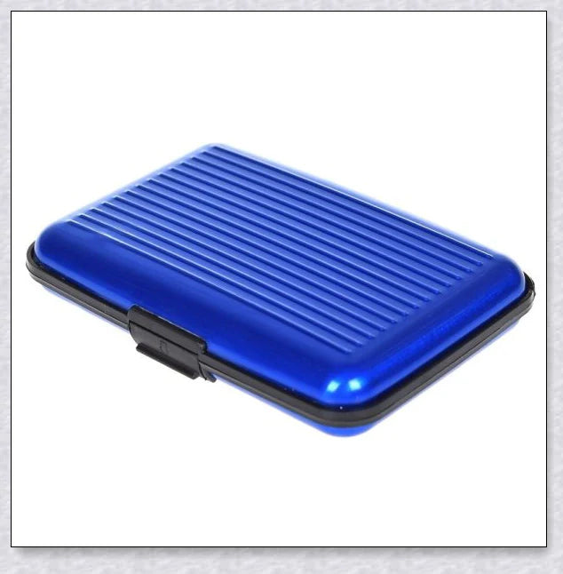 Pocket Business Waterproof Wallet Card Holder made of aluminium and ABS plastic, designed to protect against hacking and accidental scanning