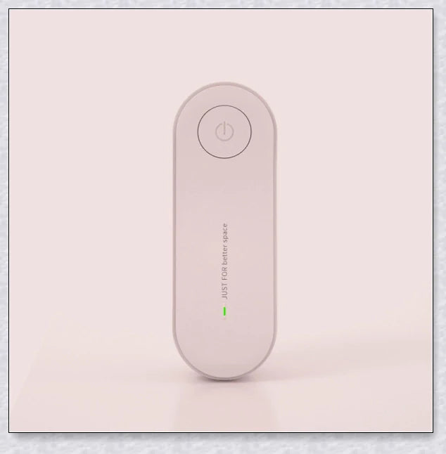 Portable and personal negative ion air purifier for removing dust, smoke, and odours