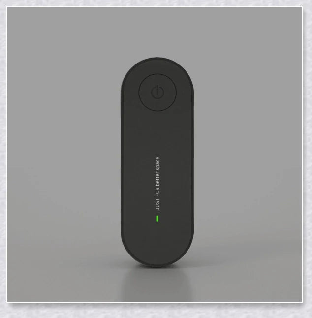 Portable and personal negative ion air purifier for removing dust, smoke, and odours
