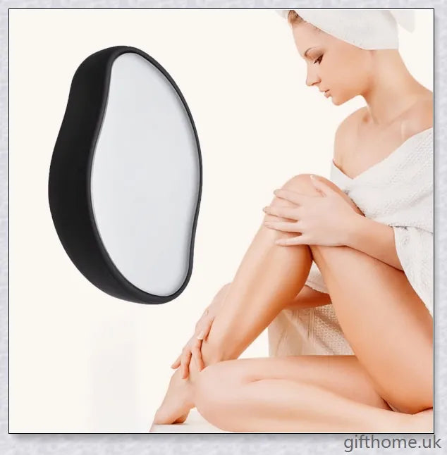 A unique crystal-based hair removal tool that offers a painless and effective solution for silky smooth skin