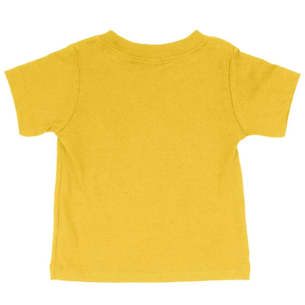 A soft, comfortable baby t-shirt in heather grey with a classic crew neck and short sleeves
