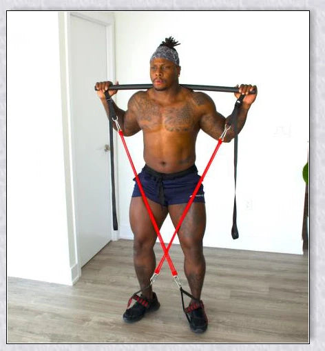 Redge Portable All-In-One Gym Machine with adjustable resistance bands for a full-body workout at home or on the go