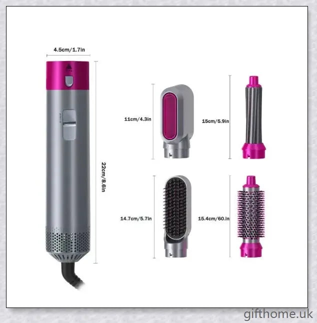 Dyson Airwrap Hair Styler Accessories with multiple styling attachments for creating a variety of hairstyles