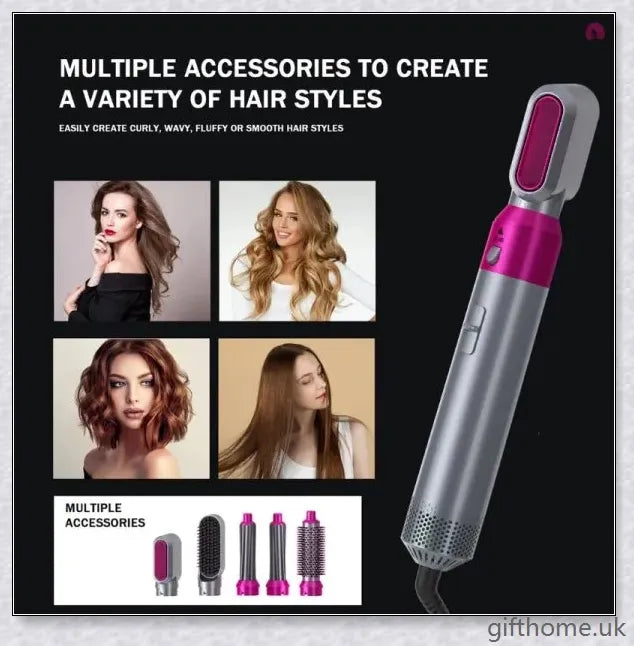 Dyson Airwrap Hair Styler Accessories with multiple styling attachments for creating a variety of hairstyles
