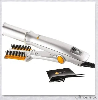 Instyler Max Rotating Hair Iron with heated rotating barrel, precision-aligned bristles, and ceramic floating plate for salon-quality hairstyles at home