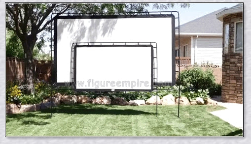 Portable Outdoor Movie Projector Screen - 150 inch, lightweight and versatile for home cinema, presentations, and more