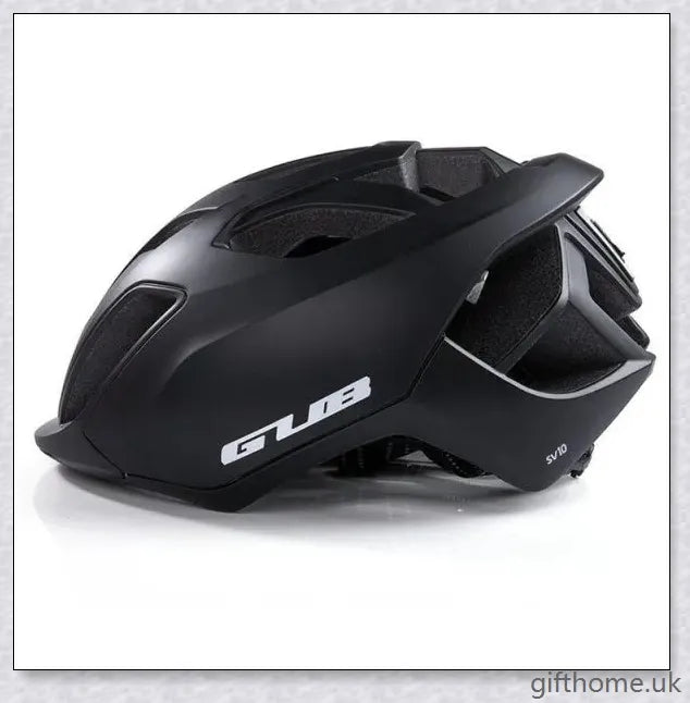 A stylish and functional bicycle helmet with a built-in rechargeable LED light for enhanced visibility and safety during cycling.