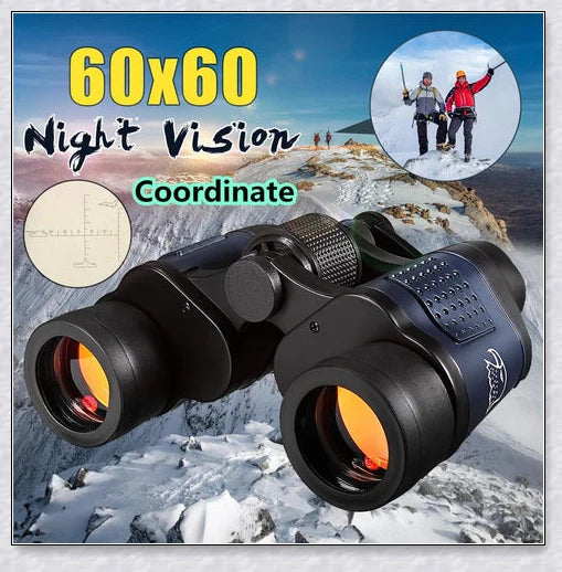 Professional Long Range Night Vision Binoculars with 60X60 magnification for high-resolution viewing of distant objects