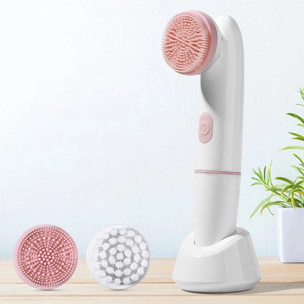 2-in-1 Electric Facial Cleansing Brush and Pore Cleanser for deep, gentle cleansing and skin rejuvenation