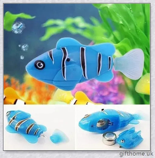 Captivating Electric Robot Fish with natural swimming movements, available in Clownfish, Angelfish, and LED Patterned designs